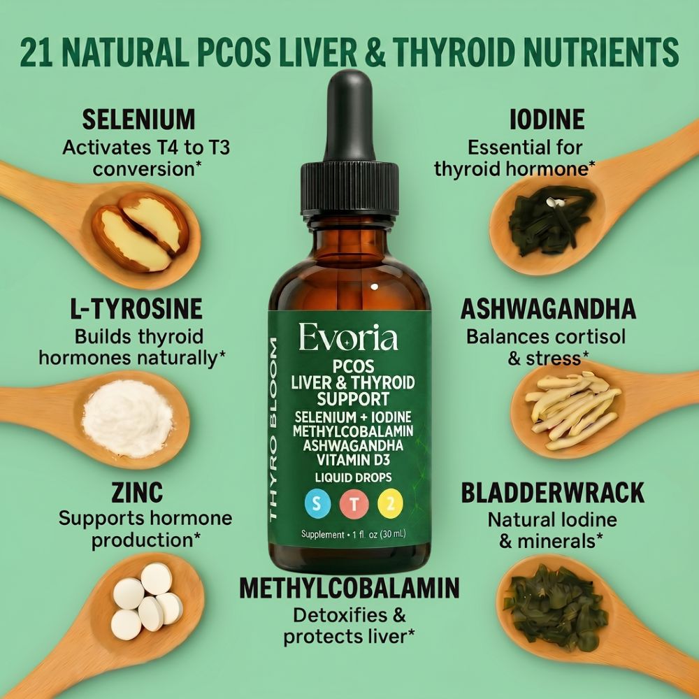 Evoria PCOS Thyroid & Liver Support Drops
